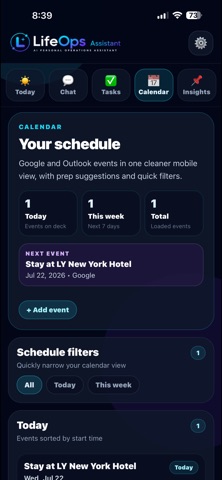 LifeOps Assistant Screenshot 7 of 8