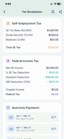 1099 Tax Calculator screenshot