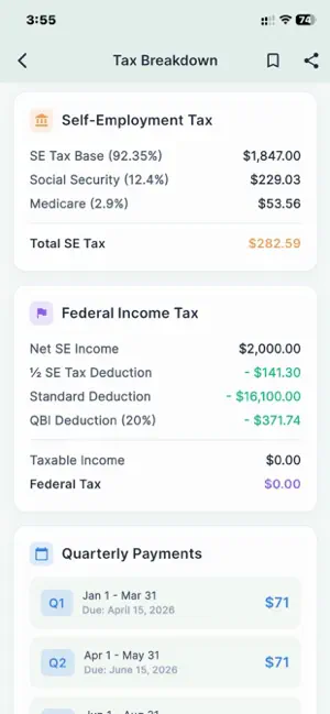 1099 Tax Calculator screenshot 4