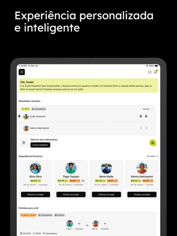 Tweener: Tennis, BT & Padel iPad screenshot 2