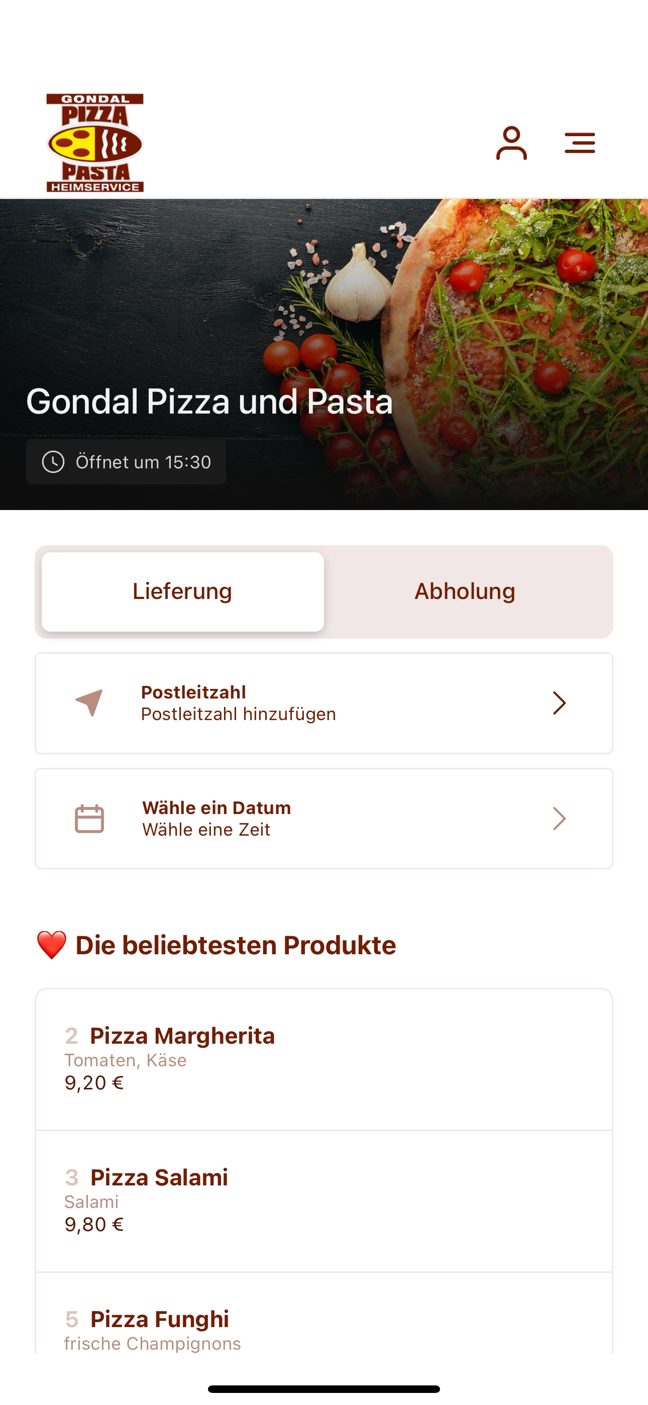 Gondal Pizza und Pasta screenshot 3