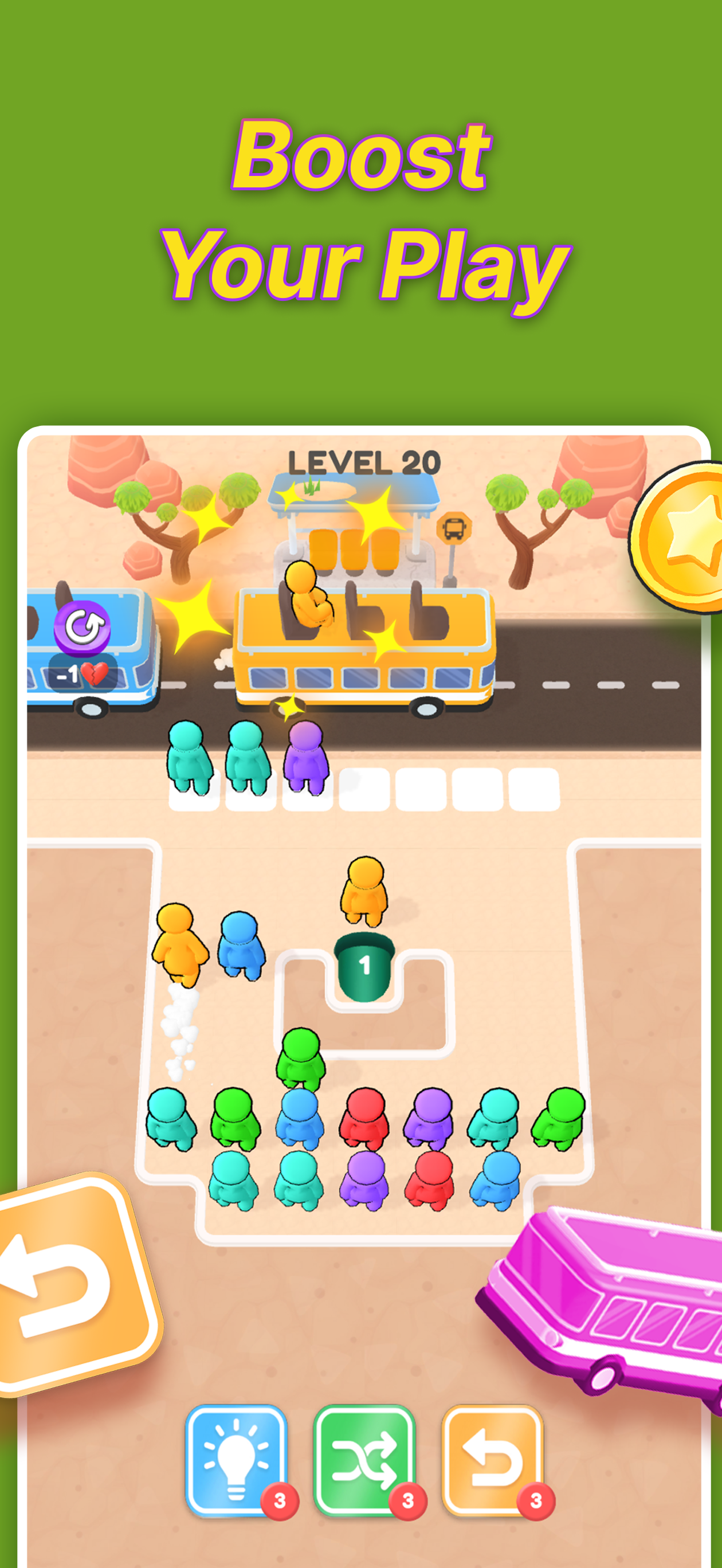 Color Bus Jam Puzzle screenshot 3