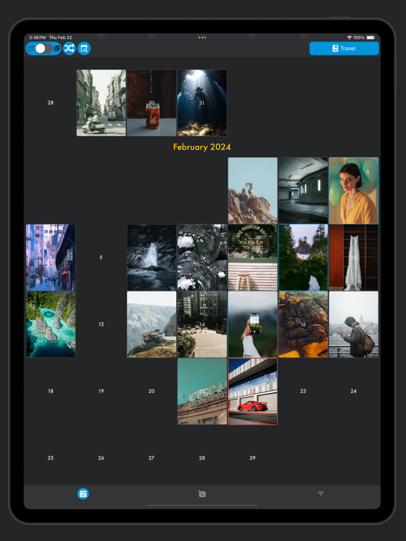 Phomo — Photo Journal iPad screenshot 1 - Photo & Video app
