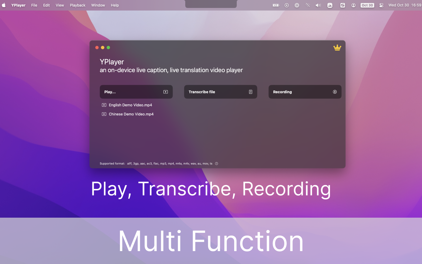 YPlayer: Live Translate Player