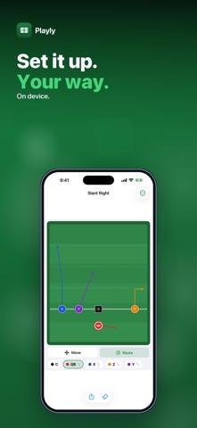 Playly: Flag Football Plays iPhone screenshot
