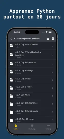 Capture d'écran de Python Coding Editor 3 IDE App sur iPhone 4