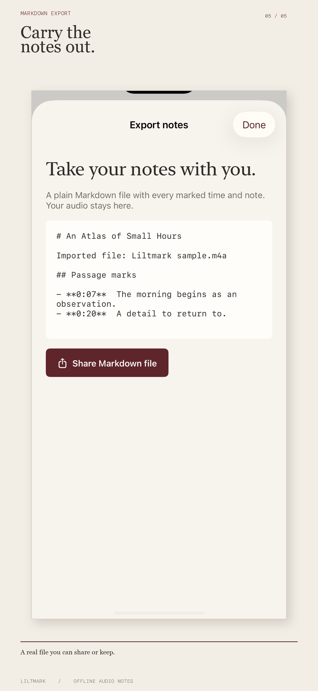 Screenshot 5 of Liltmark Audio Notes