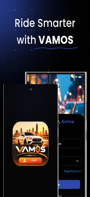 VAMOS – Taxi & Ride Booking screenshot 1