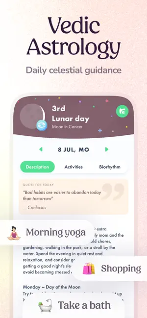Navamsha: Moon Phase Calendar screenshot 2