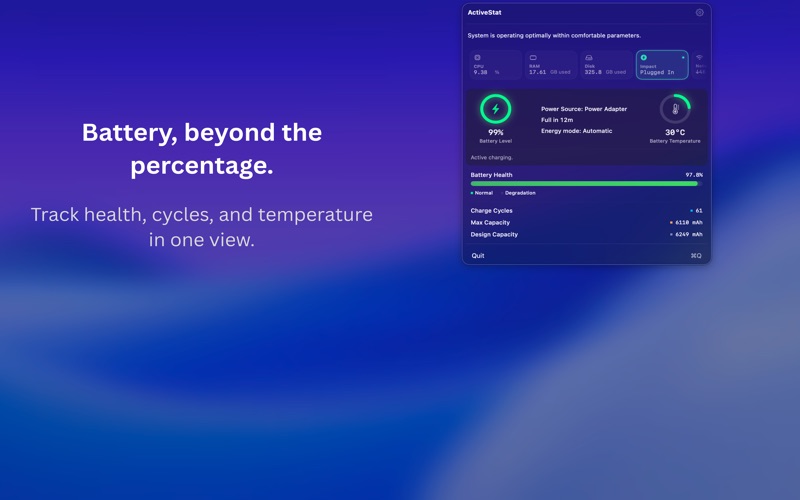 ActiveStat screenshot