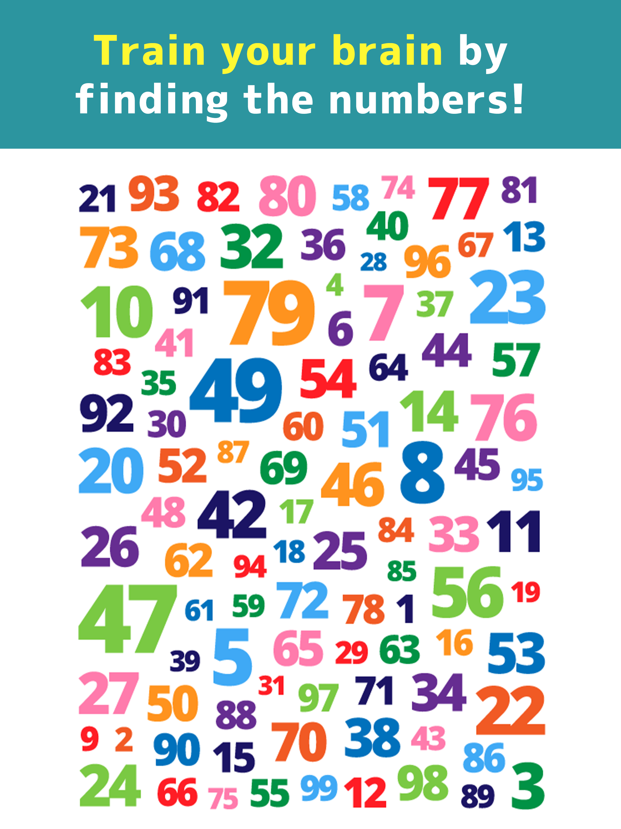 Find the Number!‐brain game