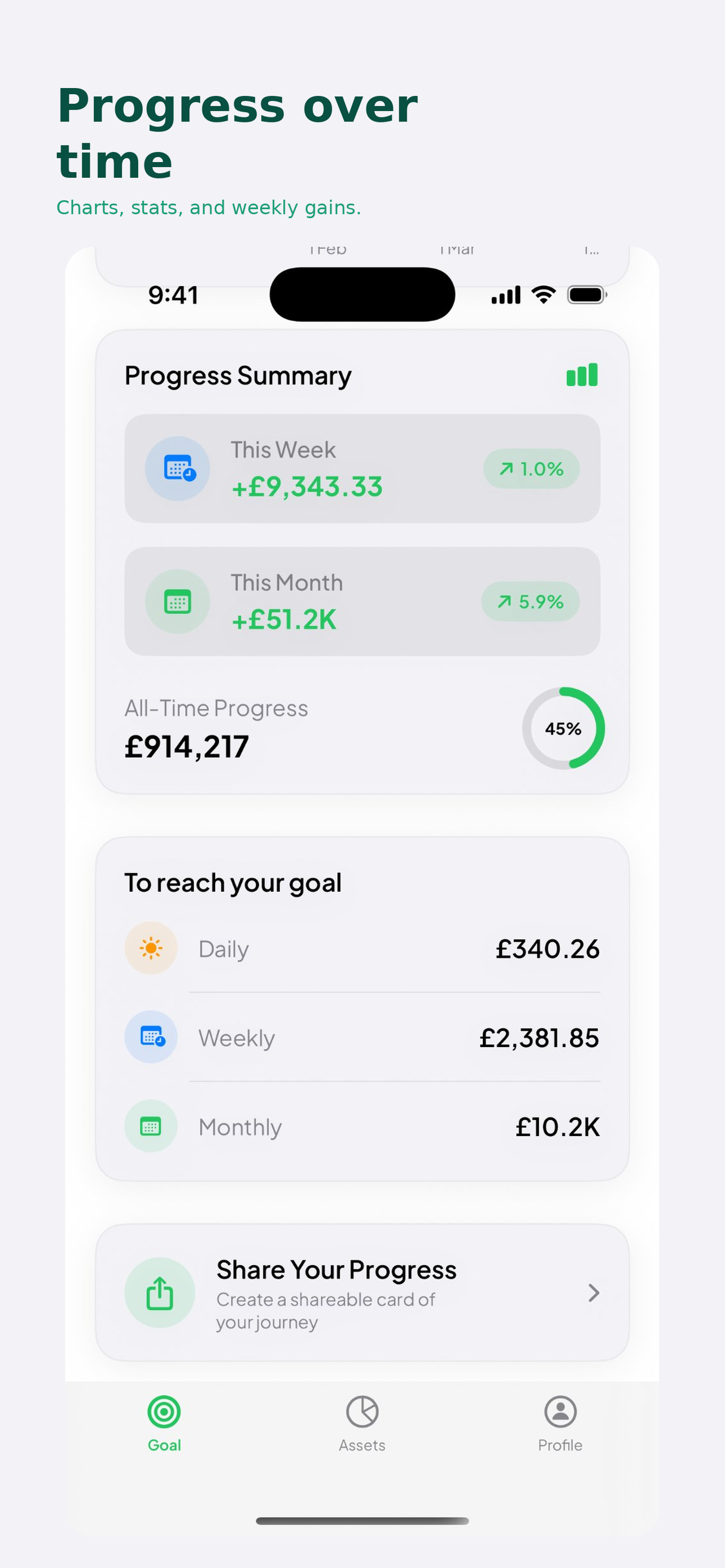 Closer - Net Worth Tracker screenshot 8