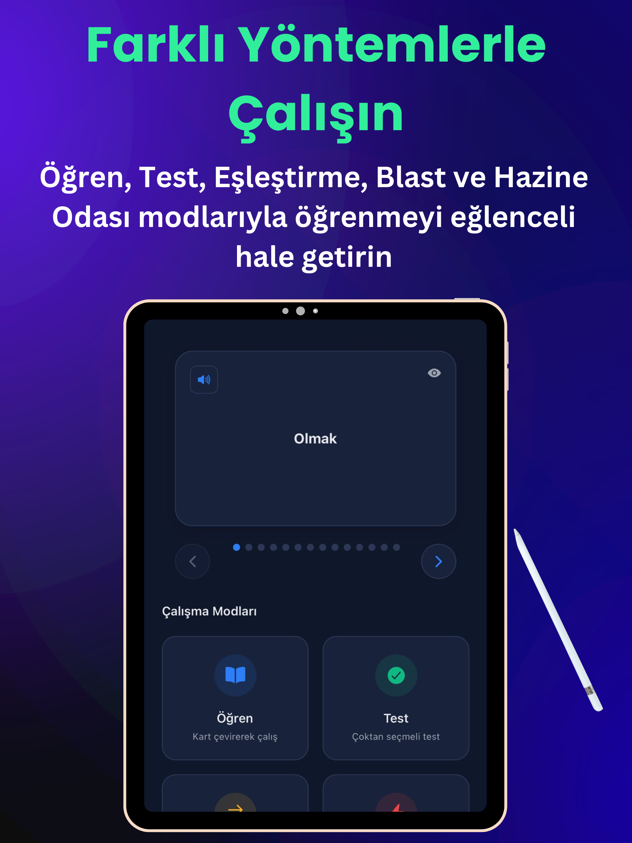 FlipZap: Kelime & Ders Çalış