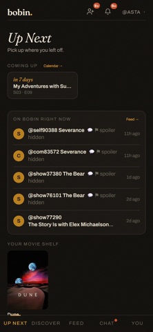 bobin - TV & Movie Tracker Screenshot 1 of 5