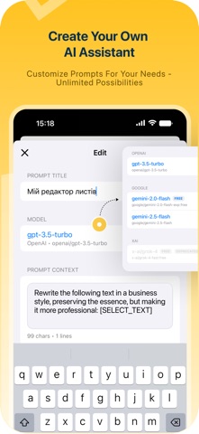 AI Keyboard - AI Chat & Reply iPhone screenshot