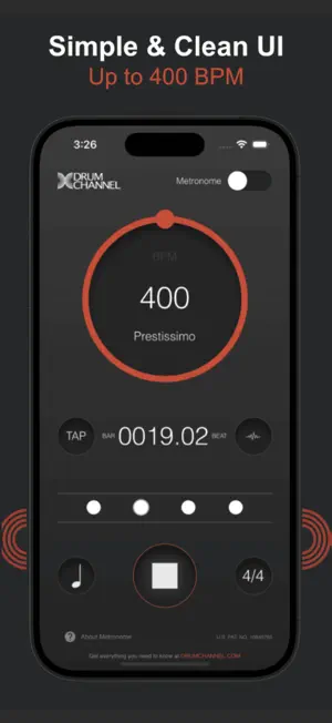Rudiment Pro Metronome screenshot 4
