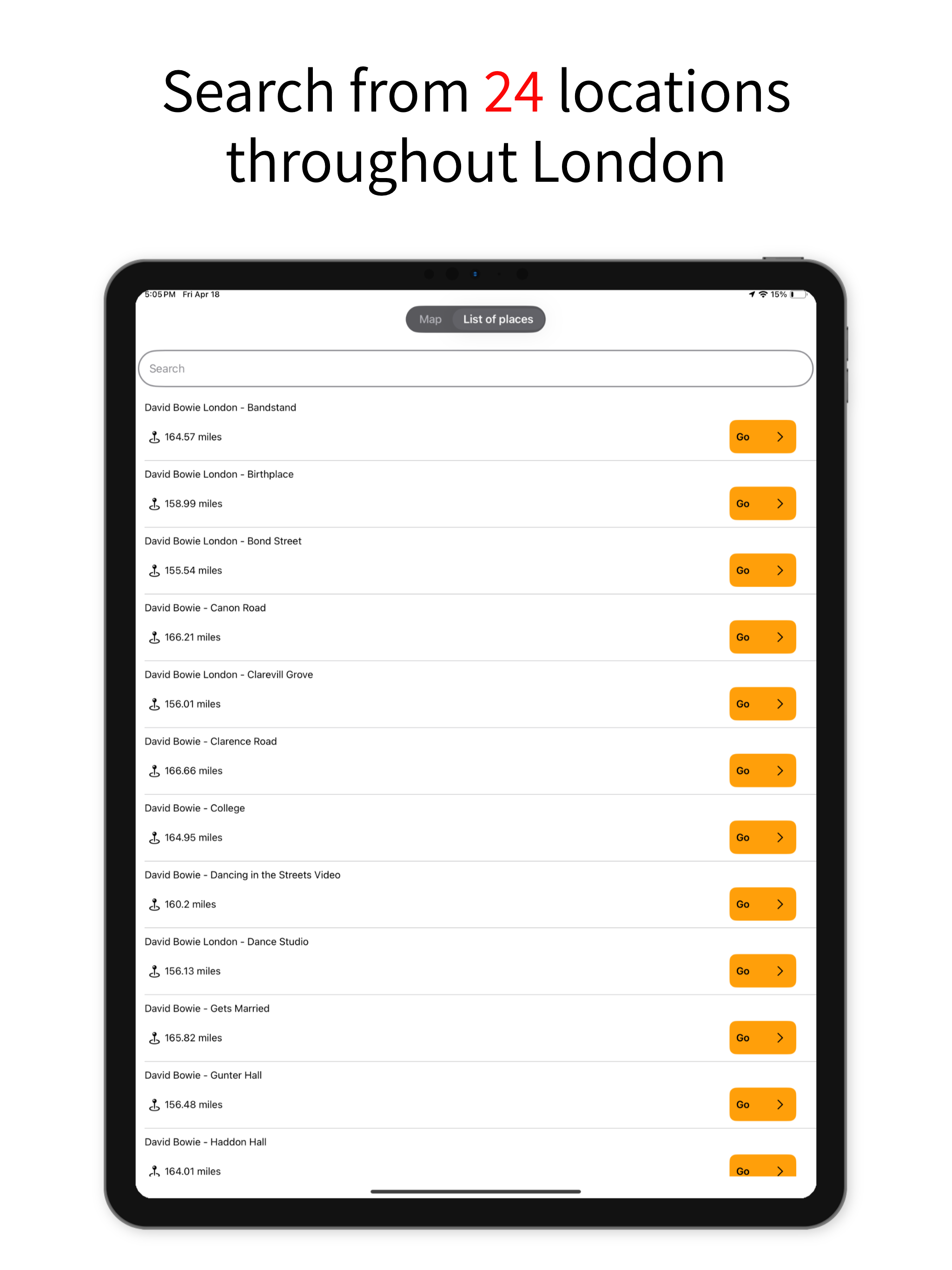 Bowie London Tour