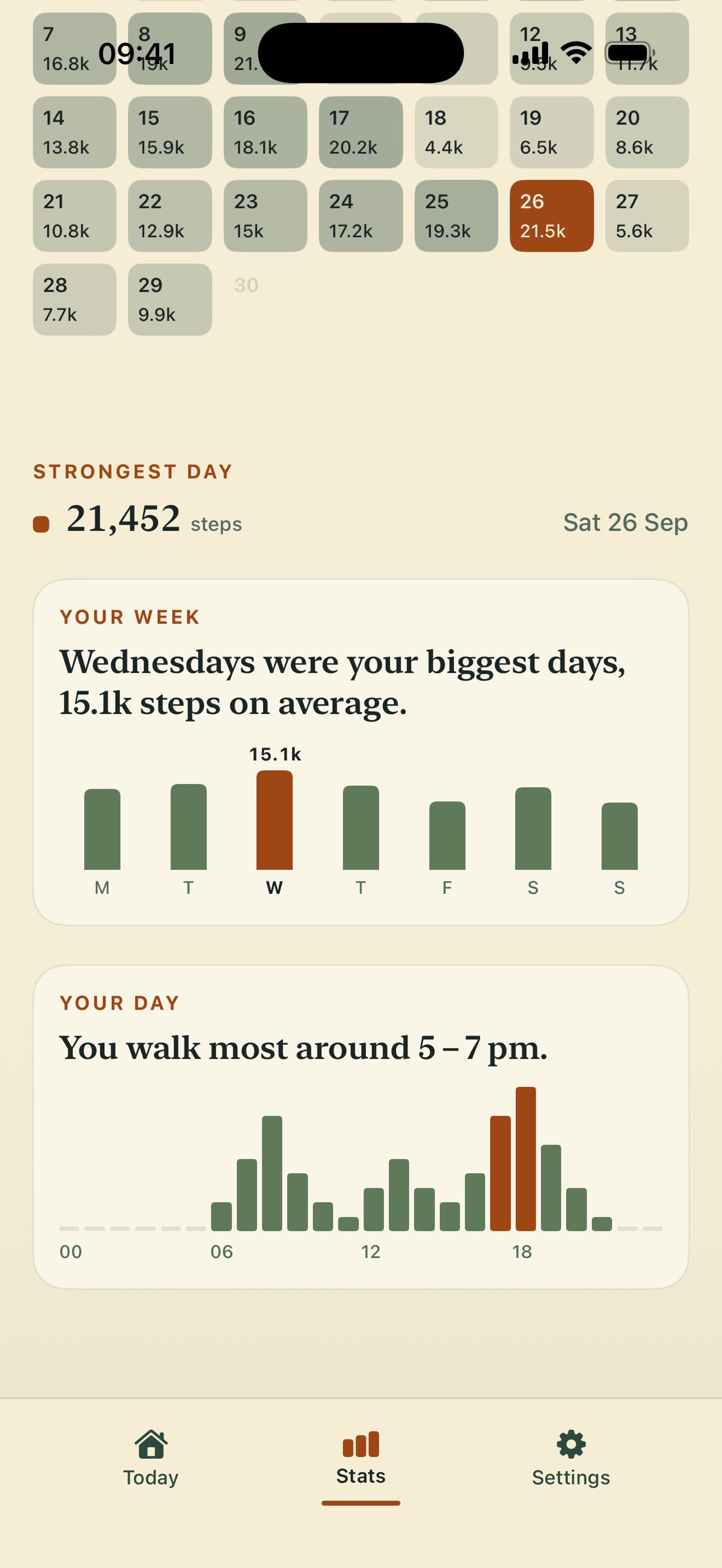 Screenshot 3 of Wayfarer: Simple Step Counter