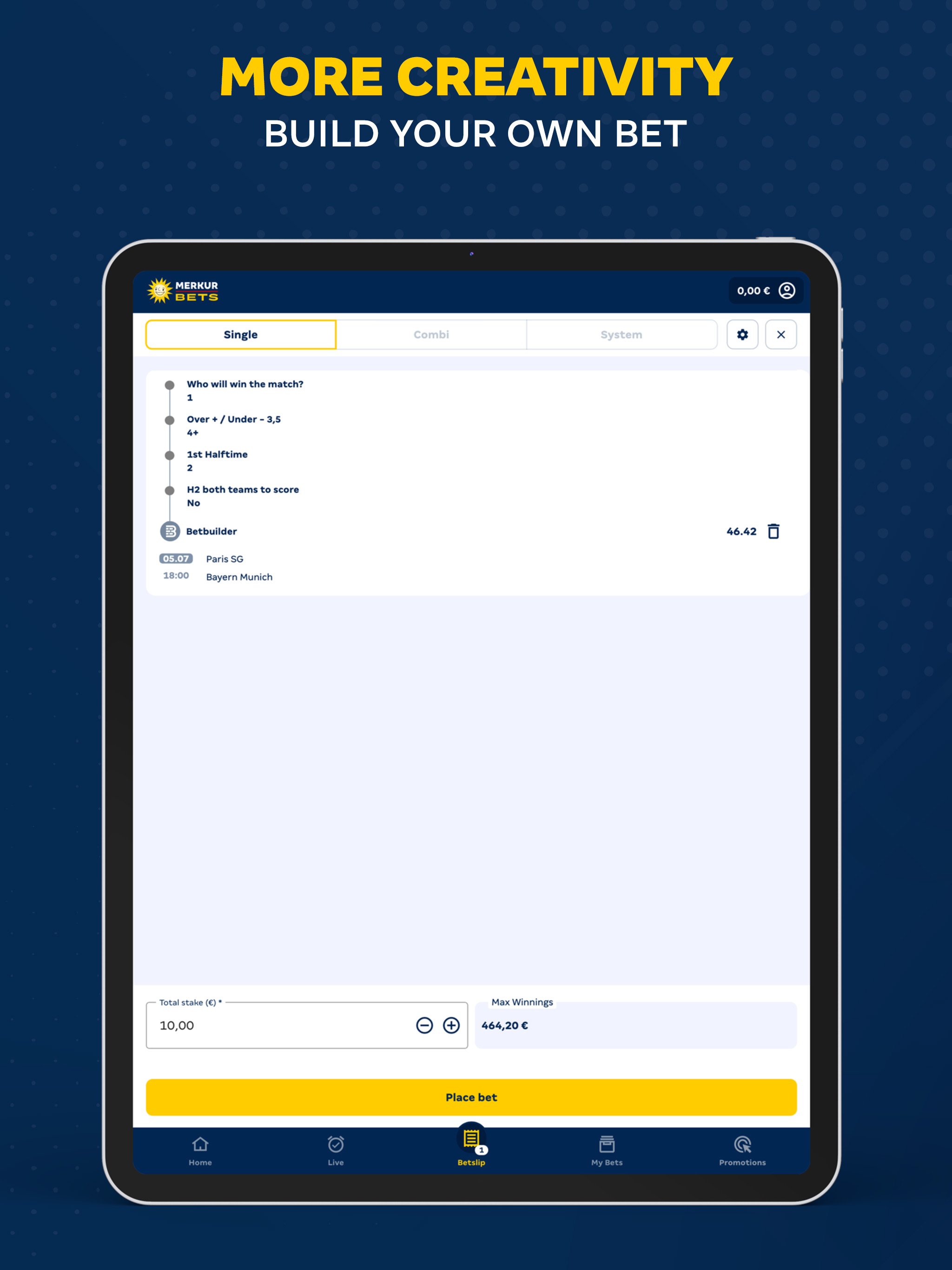MERKUR BETS Sports betting screenshot 10