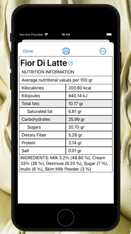 Gelato Maestro Pro: Recipe screenshot-3