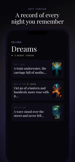 Seluna: Dream Journal screenshot 4