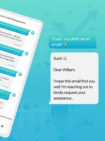 FinWise: AI Money Chat iPad screenshot