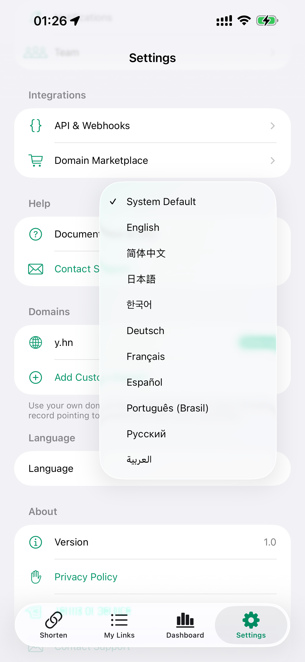 y.hn - Short Links & QR Codes screenshot 6