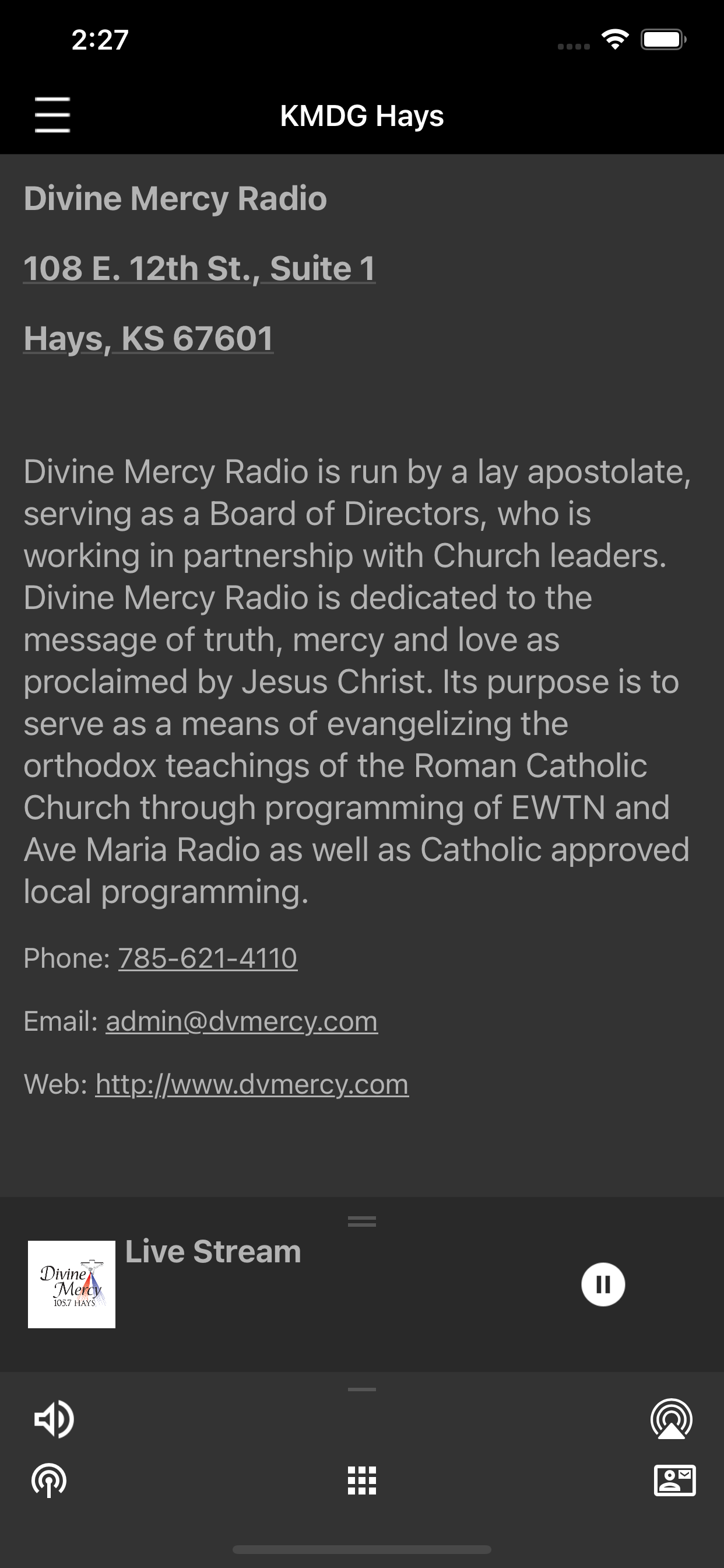 Divine Mercy Radio.
