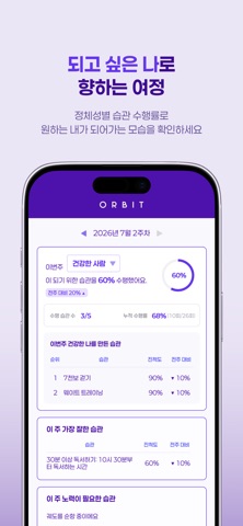Orbit-정체성 기반 습관 관리 screenshot