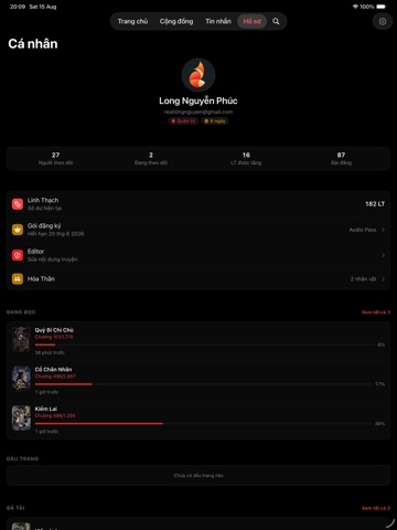 LoHi - Đọc & Nghe Truyện iPad screenshot 9