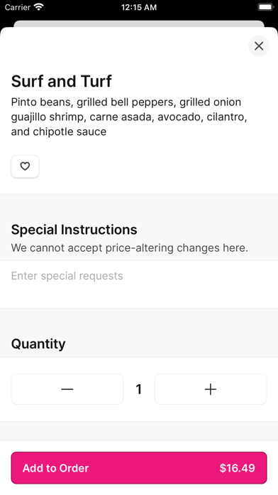 A Lo Fresco iPhone screenshot 3 - Food & Drink app