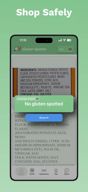 Gluten Spotter - Label Scanner screenshot 2