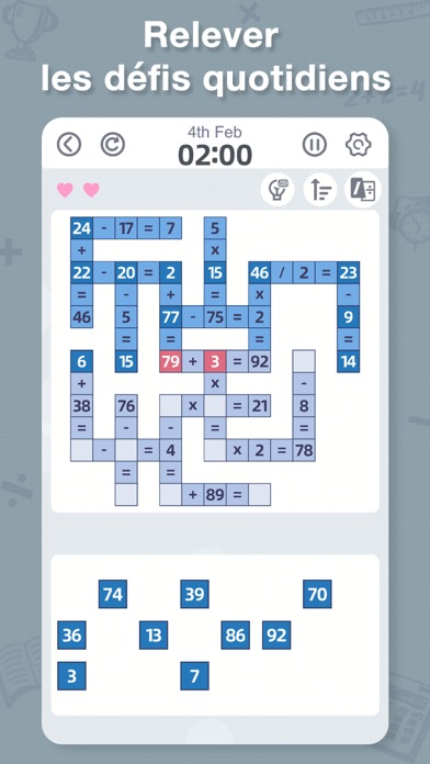 Screenshot #2 pour Aged Crossmath - jeu de puzzle