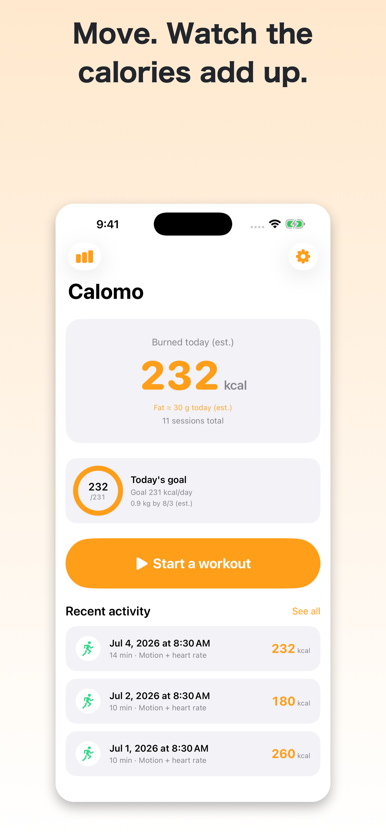 Calomo: Calorie Burn Tracker screenshot 6