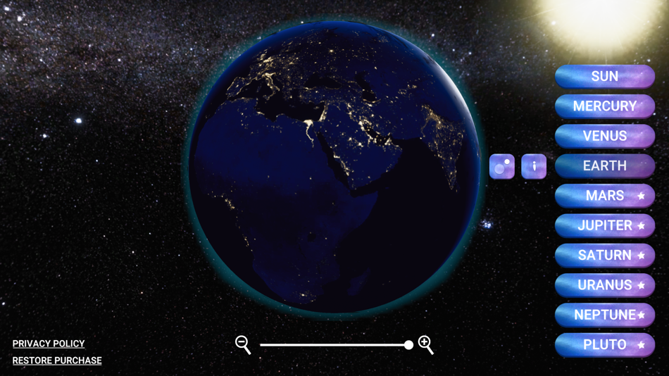 #4. Solar System Planets: 3D Space (macOS) By: Evgeniya Senchurova