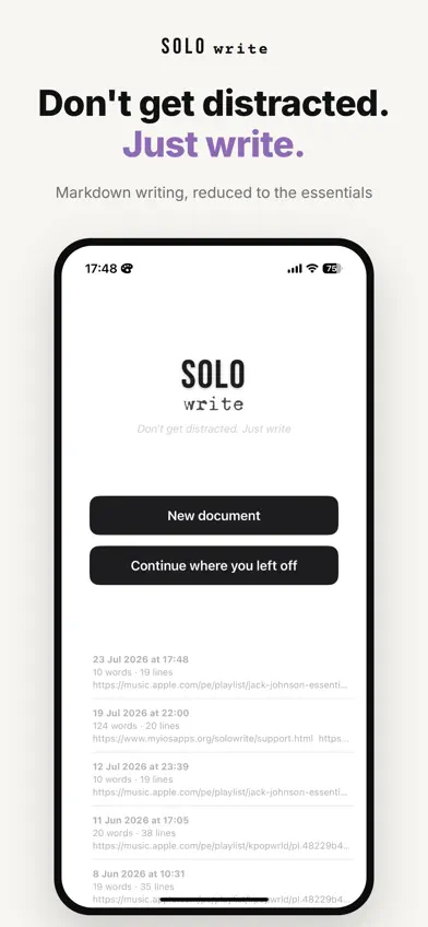 SoloWrite screenshot 3