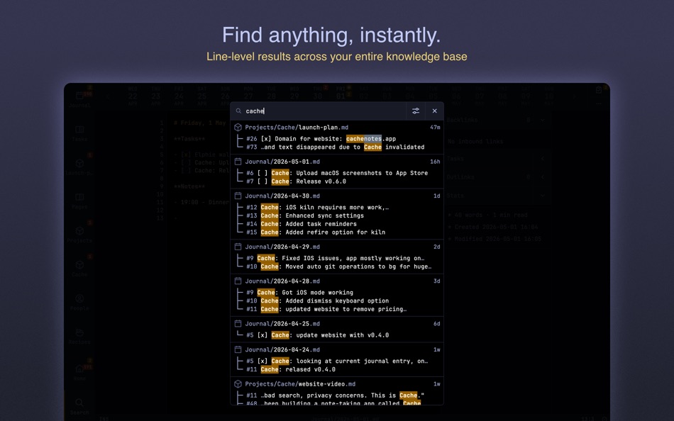 #4. Cache - Markdown Notes (macOS) Av: Rocketware Limited