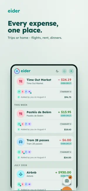 Eider: Split Expenses screenshot 4