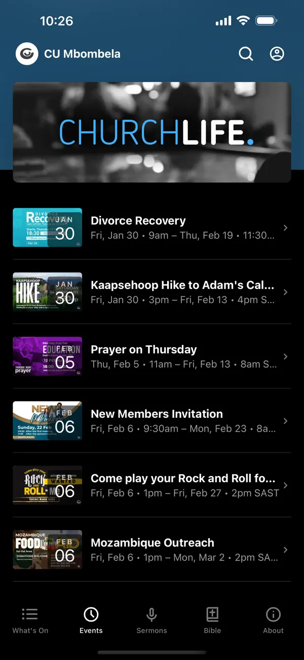 Screenshot #2 pour Church Unlimited Mbombela