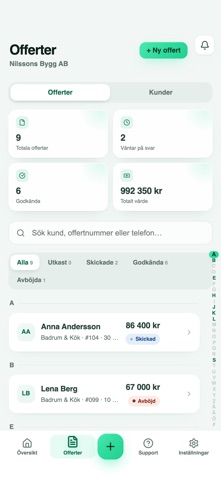 OffertProffset screenshot 2