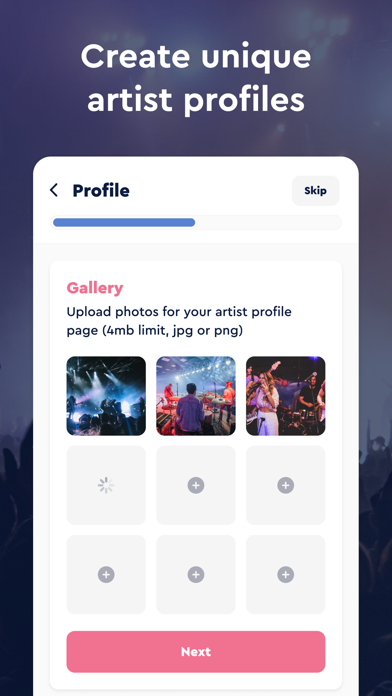 GigPig: Book Gigs. Get Gigs. iPhone screenshot 2 - Music app