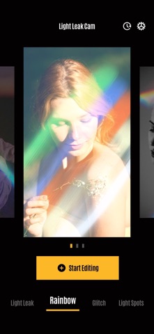 Light Leak Cam - Retro Filters iPhone screenshot