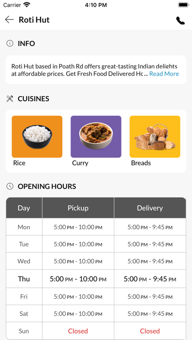 Roti Hut Screenshot