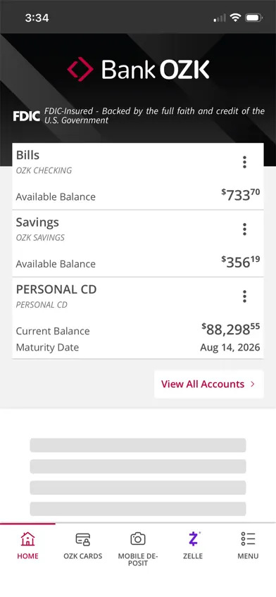 Bank OZK Mobile Banking screenshot 2