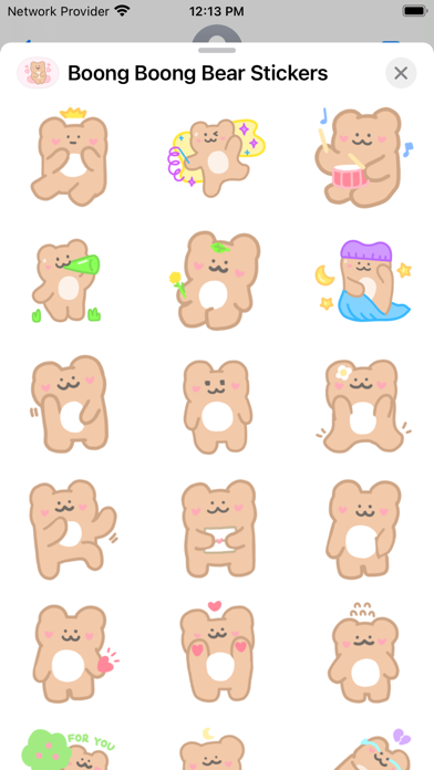 Screenshot 4 of Boong Boong Bear Stickers App