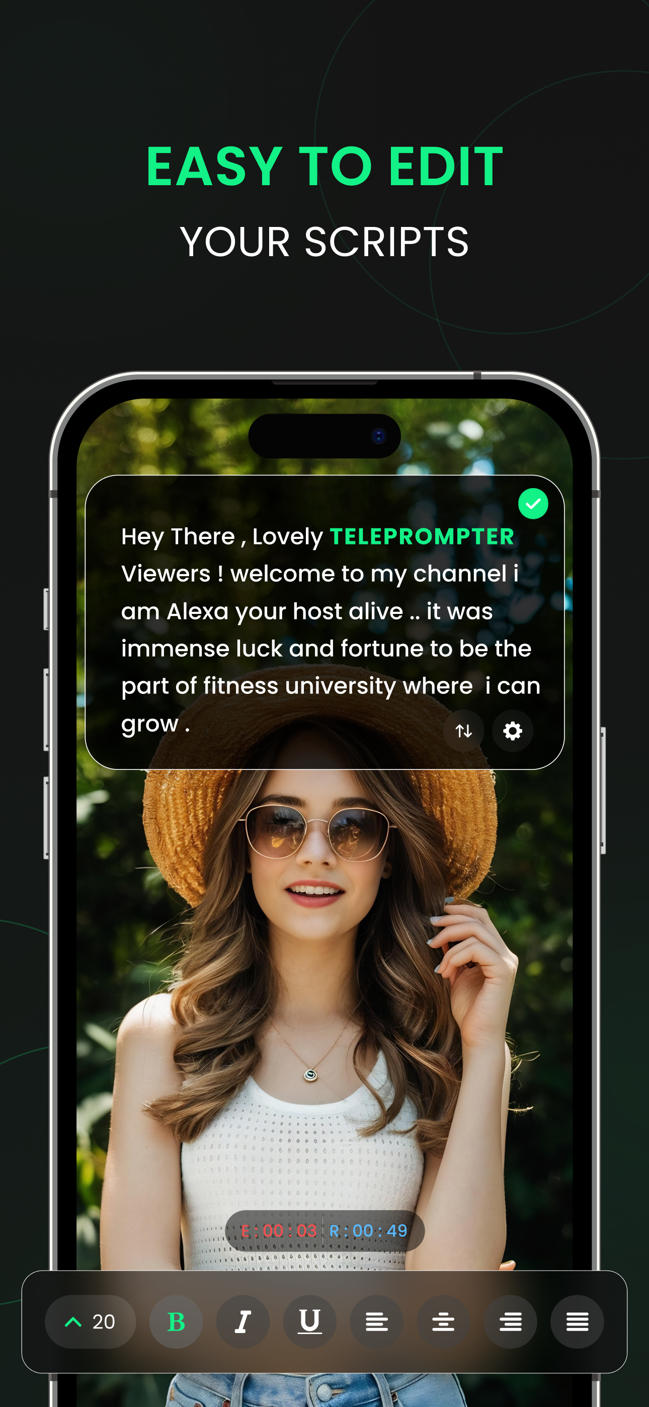 Ai Video Teleprompter for Reel