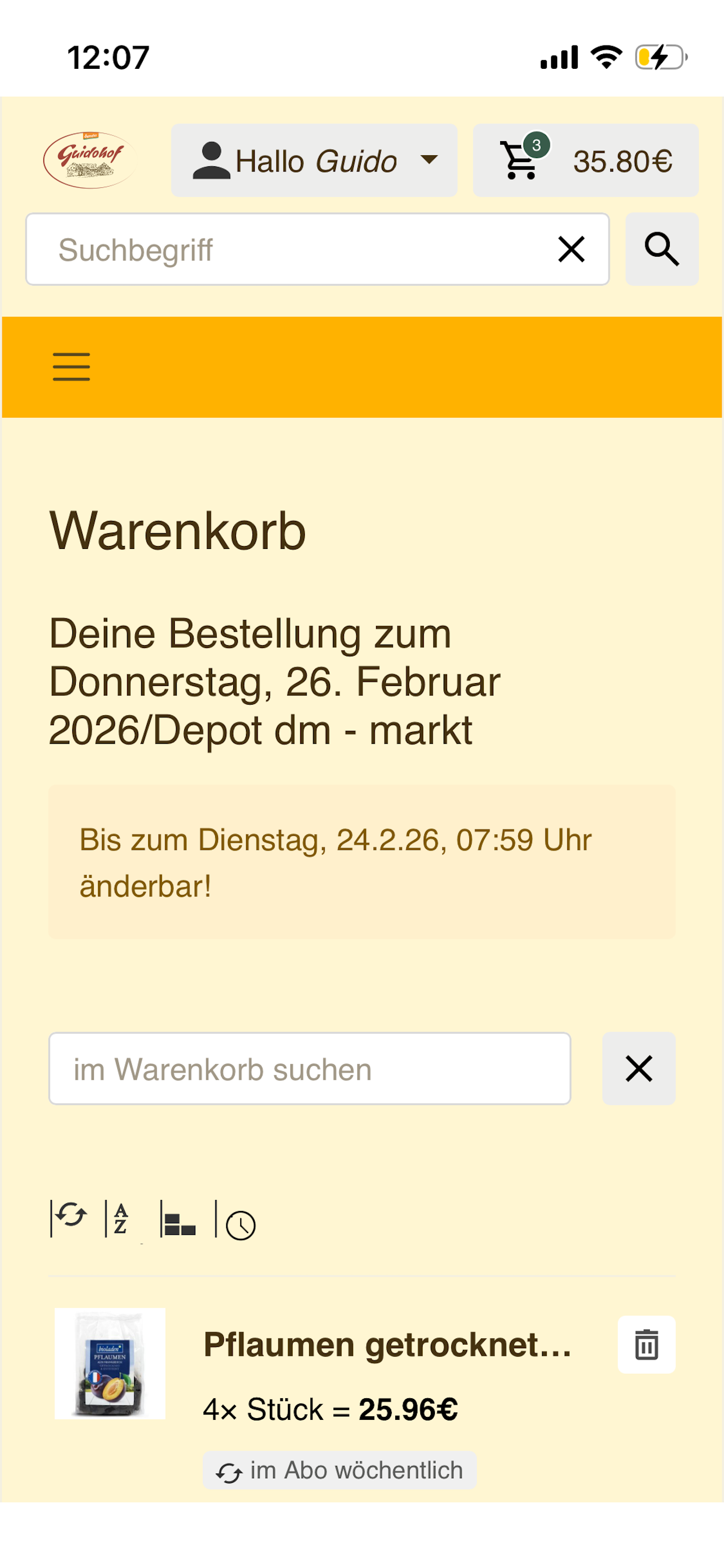 Guidohof Online Shop