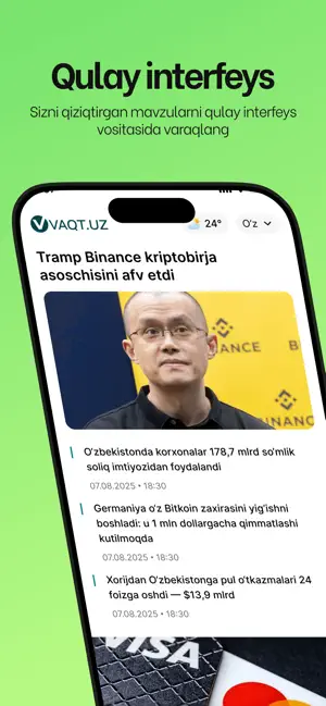 Vaqt.uz screenshot 2