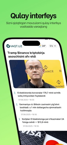 Vaqt.uz screenshot