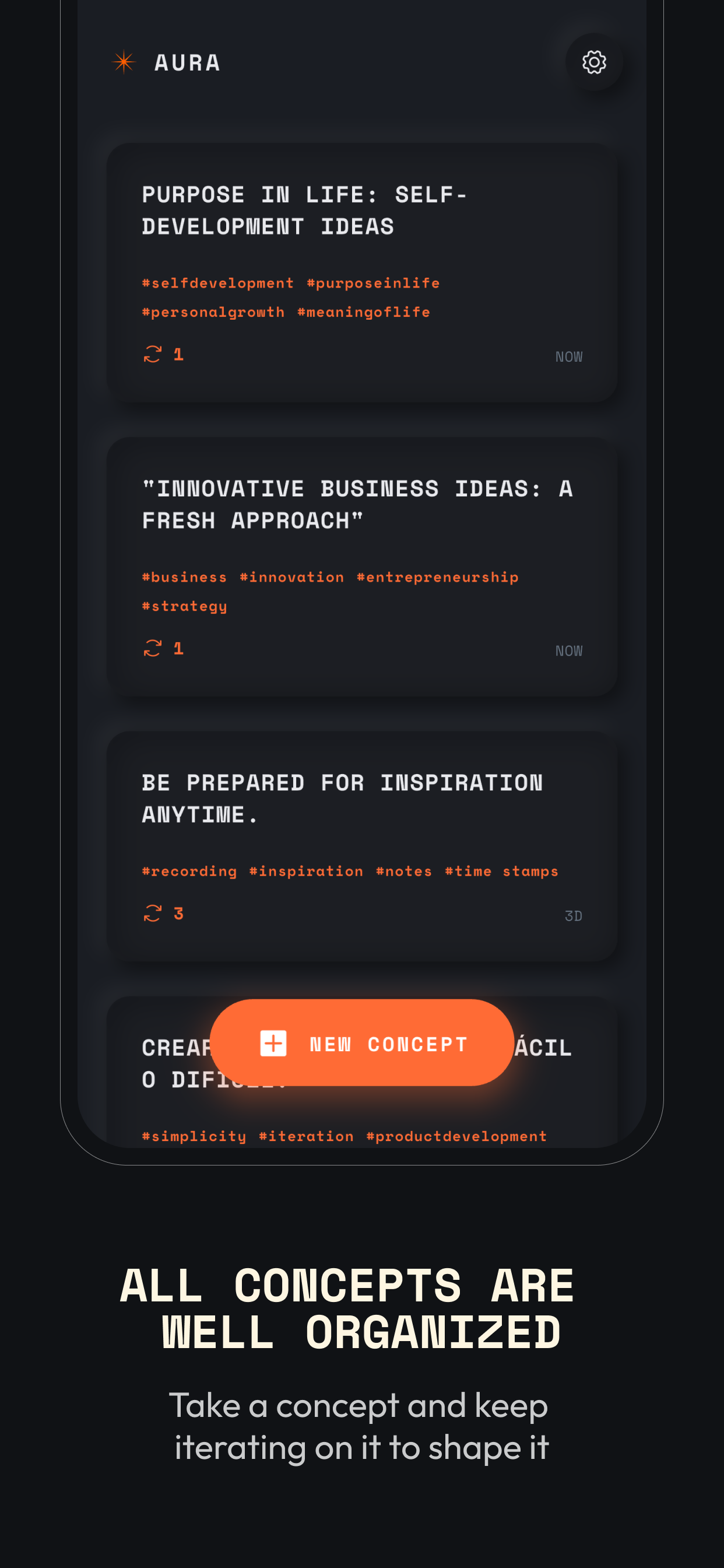 AURA - Concepts composer screenshot 3